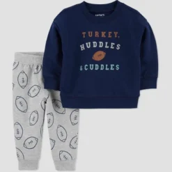 Carter's Just One You®️ Baby Boys' 2pc Football Top & Bottom Set - Navy Blue -Carter's Shop GUEST 080f64d1 7124 4eec 8b9b 3e5395e68a3d