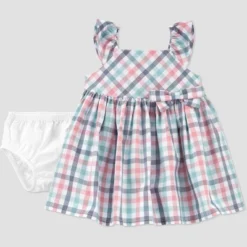 Carter's Just One You® Baby Girls' Plaid Dress - Pink/Blue -Carter's Shop GUEST 0c5b80c6 67ba 4324 99d0 742132e00101