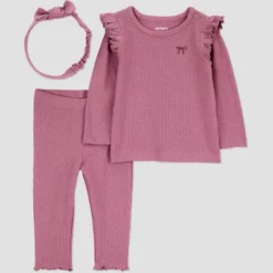 Carter's Just One You® Baby Girls' 3pc Bow Top & Bottom Set - Burgundy -Carter's Shop GUEST 0dd7aed6 d875 4169 9b2e d897ba41999d