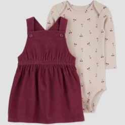 Carter's Just One You®️ Baby Girls' Cherry Top & Skirtall Set - Purple -Carter's Shop GUEST 111d6cb6 b707 426a 95cb aa01a8108c44