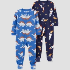 Carter's Just One You®️ Toddler Boys' 2pk Spaceships And Dinos Fleece Footed Pajama - Blue -Carter's Shop GUEST 1a3f0b5b 2ce4 4659 b7a7 30fa3f35ab2c