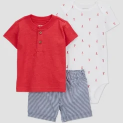 Carter's Just One You® Baby Boys' 3pc Lobster Top & Bottom Set - Red/White/Blue -Carter's Shop GUEST 1ca35b15 1db2 471b abd5 ca118ac6f838