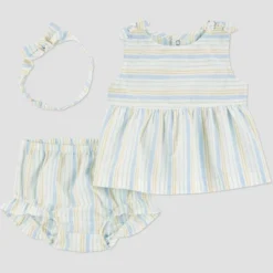 Carter's Just One You® Baby Girls' 3pc Striped Woven Top & Bottom Set With Headband -Carter's Shop GUEST 1d1b2a88 ae64 4bd7 93e9 afad762ac7ef