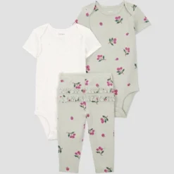 Carter's Just One You® Baby Girls' 3pc Raspberry Fruit Printed Bodysuit Set - Green -Carter's Shop GUEST 1dddfe0c c7f7 4086 bf80 5892dab23f59