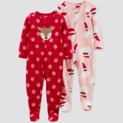Carter's Just One You® Toddler Snowflake Reindeer/Santa Fleece Footed Pajama -Carter's Shop GUEST 2253a8e2 07a3 4717 aa46 86bf5fd65cf9