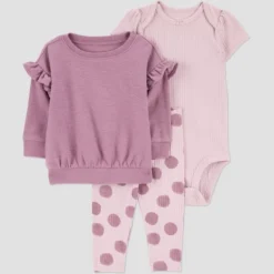 Carter's Just One You® Baby Girls' 3pc Dot Top & Bottom Set - Plum -Carter's Shop GUEST 2f0273b3 f91e 4ccf a950 16ba02283b48