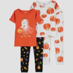 Carter's Just One You® Toddler Girls' Halloween Ghost Candy And Pumpkins Short Sleeve Pajama Set - Pink -Carter's Shop GUEST 33ae6187 f288 444e 80b2 d025d991b61b