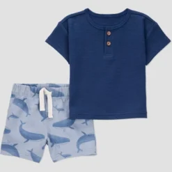 Carter's Just One You®️ Baby Boys' Textured Whale Top & Bottom Set - Navy Blue -Carter's Shop GUEST 36ff43c7 0c82 48ba a503 127bdb2b3ee3