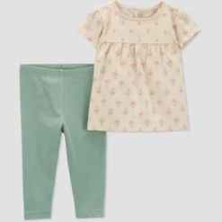 Carter's Just One You® Baby Girls' Ruffle Top & Bottom Set - Green -Carter's Shop GUEST 3ab5664d f992 4735 991b 8ecc5b4c4564