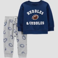 Carter's Just One You® Baby Boys' 2pc Gameday Cuddles Sweatshirt & Jogger Pants Set - Navy Blue -Carter's Shop GUEST 3ae59879 6fad 406b b427 85aba08560e3