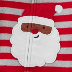 Carter's Just One You® Toddler Striped Santa Fleece Footed Pajama Set