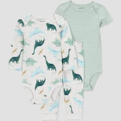 Carter's Just One You® Baby Boys' 3pc Dinosaur Bodysuit Set - Green -Carter's Shop GUEST 3e447d9c 9330 43bb 9bc2 1f3283dfbb7e