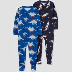 Carter's Just One You®️ Toddler Boys' 2pk Spaceships And Dinos Footed Pajama - Blue -Carter's Shop GUEST 422be1fd 869b 4145 9055 575a565f9f1d