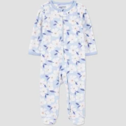 Carter's Just One You® Baby Girls' Floral Printed Sleep N' Play - Blue -Carter's Shop GUEST 42ad32ee 0f28 4523 9410 0b95f02186c4