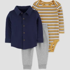Carter's Just One You® Baby Boys' Striped Top & Bottom Set - Brown -Carter's Shop GUEST 5066de59 6d58 4f0f a881 db6db1857966