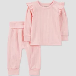 Carter's Just One You® Baby Girls' 2pc Textured Knit Top & Bottom Set - Pink -Carter's Shop GUEST 517c43d9 bb06 4b86 8fd5 f527307835c9