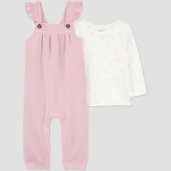 Carter's Just One You® Baby Girls' 2pc Cherry Ruffle Jumper Set - Pink -Carter's Shop GUEST 572bd1bc 3c8c 448a 94de b9097eb8957a
