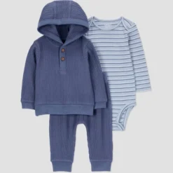 Carter's Just One You® Baby Boys' 3pc Striped Top & Bottom Set - Blue -Carter's Shop GUEST 59c2c371 4f00 412f 8b95 4fe847847a39
