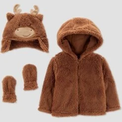 Carter's Just One You®️ Baby Moose Jacket - Brown -Carter's Shop GUEST 5a32b102 494a 4f69 8619 2d08519bd6ac