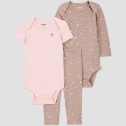 Carter's Just One You® Baby Girls' 3pc Floral Bodysuit Set - Brown -Carter's Shop GUEST 61c21262 8b20 4264 b4d3 bdbe73895499