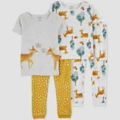 Carter's Just One You® Toddler Girls' Deer And Trees Short Sleeve Pajama Set - Gray/Yellow -Carter's Shop GUEST 620b0f94 91c4 4081 977f e2b9974f7d60