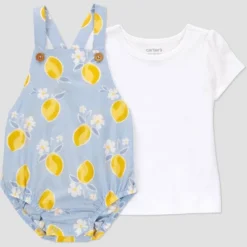 Carter's Just One You® Baby Girls' Lemon Bubble Overalls Set - Blue/Yellow -Carter's Shop GUEST 69dcd203 e949 4ccb bf95 0727c155b6ad