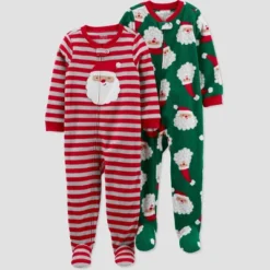 Carter's Just One You® Toddler Striped Santa Fleece Footed Pajama Set -Carter's Shop GUEST 6e4656c6 90ed 4adf 9d1d 201f181a4b6b