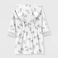 Carter's Just One You® Baby Bear Bath Robe - White