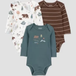 Carter's Just One You® Baby Boys' 3pk Forest Bodysuit - Green -Carter's Shop GUEST 898d00b3 06bd 49f9 beaa b9dc09e998ed