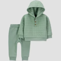 Carter's Just One You® Baby Boys' 2pc Quilted Hooded Sweatshirt & Jogger Pants Set - Green -Carter's Shop GUEST 93be75f1 afa7 40ad b3f6 bb60f8aaa1fb