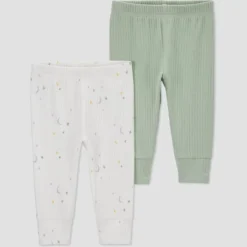 Carter's Just One You® Baby 2pk Pants - Sage Green/White -Carter's Shop GUEST 9c418216 ffb2 4421 bde0 4c6f3fcb0055