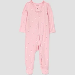Carter's Just One You® Baby Girls' Floral Comfy Soft Sleep N' Play - Pink -Carter's Shop GUEST 9f50b6c1 4040 40fd 9db2 4fc5e848c755