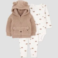 Carter's Just One You® Baby Boys' 3pc Thermal Bear Sweatshirt & Pants Set - Brown -Carter's Shop GUEST a7fbd5ba fcb5 4106 993c 78df6db6dbe7