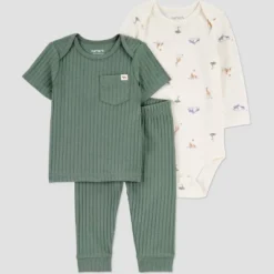 Carter's Just One You® Baby Boys' 3pc Woodland Scene Bodysuit Set - Green -Carter's Shop GUEST a88069ad 210c 4761 b737 416eb3a6b747