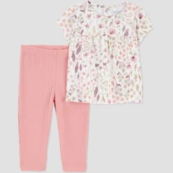 Carter's Just One You® Baby Girls' 2pc Floral Top & Bottom Set - Cream -Carter's Shop GUEST a8ddb949 7b52 493b 86d7 f90e86036a23