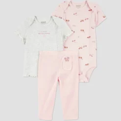 Carter's Just One You® Baby Girls' 3pc Farm Horse Bodysuit Set - Pink -Carter's Shop GUEST a99ceaf2 c448 4f04 9554 3f52f743c67b