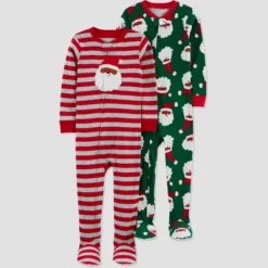 Carter's Just One You® Toddler Boys' Striped Santa Footed Pajama Set -Carter's Shop GUEST b4e47d0c ade2 46ce 8de0 18228aa19a1b
