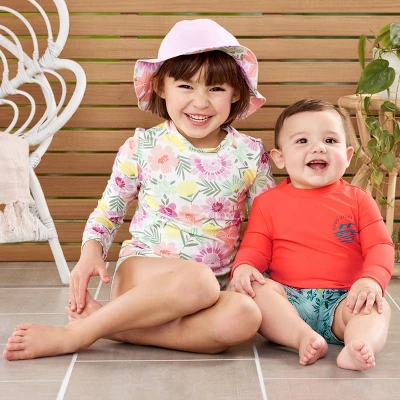 Carter's Just One You® Toddler Girls' 2pc Floral Rash Guard Set 3 Carter's Just One You® Toddler Girls' 2pc Floral Rash Guard Set - Image 3