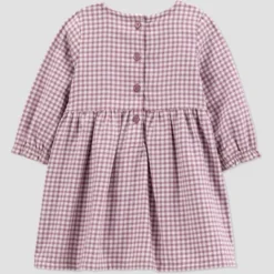 Carter's Just One You® Baby Girls' 3pc Gingham Dress Sweater Set - Plum