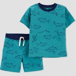 Carter's Just One You® Toddler Boys' Shark Top & Bottom Set - Blue -Carter's Shop GUEST c12c3eff d299 4bcc b016 d2e70d6dcee5