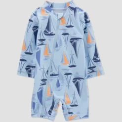 Carter's Just One You® Baby Boys' Boat One Piece Rash Guard - Blue -Carter's Shop GUEST c2a1e0df 8988 4e01 af88 59d4ab37e5ed