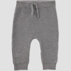 Carter's Just One® You Baby Boys' 3pc Bear Fair Isle Sweater And Pants Set - Gray