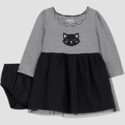 Carter's Just One You® Baby Girls' Halloween Striped Cat Dress - Black -Carter's Shop GUEST d4a171ef 01f2 4e90 b8b1 fa6e081e602f