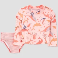 Carter's Just One You® Toddler Girls' 2pc Mermaid Rash Guard Set - Pink -Carter's Shop GUEST d7979682 3390 40b4 a081 455a01e186a1