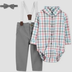 Carter's Just One You® Toddler Boys' Plaid Top & Bottom Set - Pink/Gray/Blue -Carter's Shop GUEST da91a501 c33c 49e8 ab05 e2d23e223df9