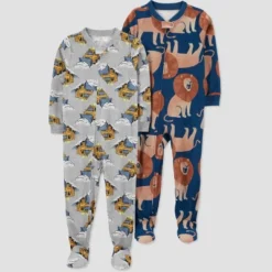 Carter's Just One You®️ Toddler Boys' 2pk Snow Trucks And Lions Footed Pajama - Blue -Carter's Shop GUEST db4b42c1 697c 4167 9cc6 a965ac8dbf4a