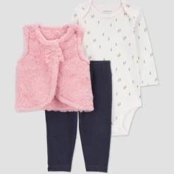 Carter's Just One You® Baby Girls' Faux Shearling Vest With Jeggings - Pink -Carter's Shop GUEST ddb3983a 05a1 4c8e bbc8 595935085948