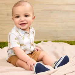 Carter's Just One You® Baby Boys' Safari Top & Bottom Set - White/Brown -Carter's Shop GUEST e26173c6 dd00 482c a8eb b3b5833b4afa