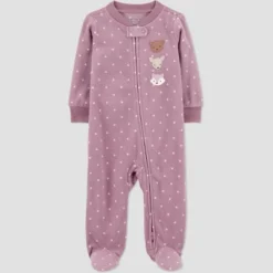 Carter's Just One You® Baby Girls' Fleece Forest Friends Sleep N' Play - Pink -Carter's Shop GUEST e563eb23 4fa8 49bd b54e 38c1117c908e