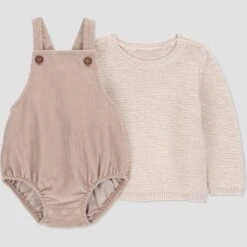 Carter's Just One You® Baby 2pc Sweater Romper Set - Brown -Carter's Shop GUEST e8a5701c d910 4984 9a84 578e7786b630